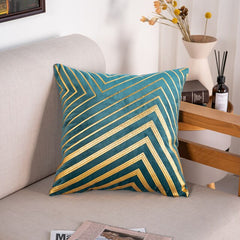 Bronze Zigzag Throw Pillow Cushion Covers in 10 Colors