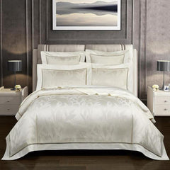 Royal Luxury 100% Cotton Jacquard Duvet Cover Bedding Set